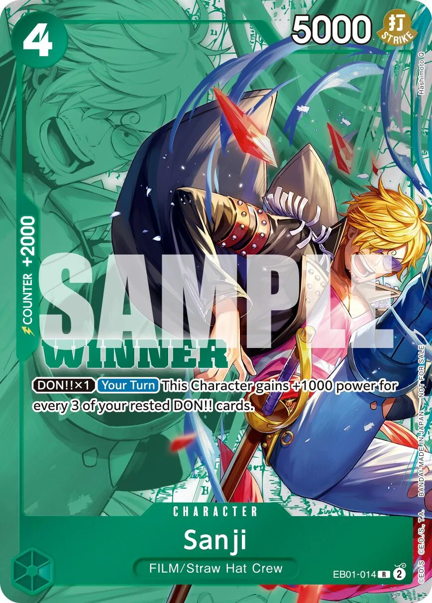Sanji (Winner Pack 2025 Vol. 1) (EB01-014) (One Piece Promotion Cards)