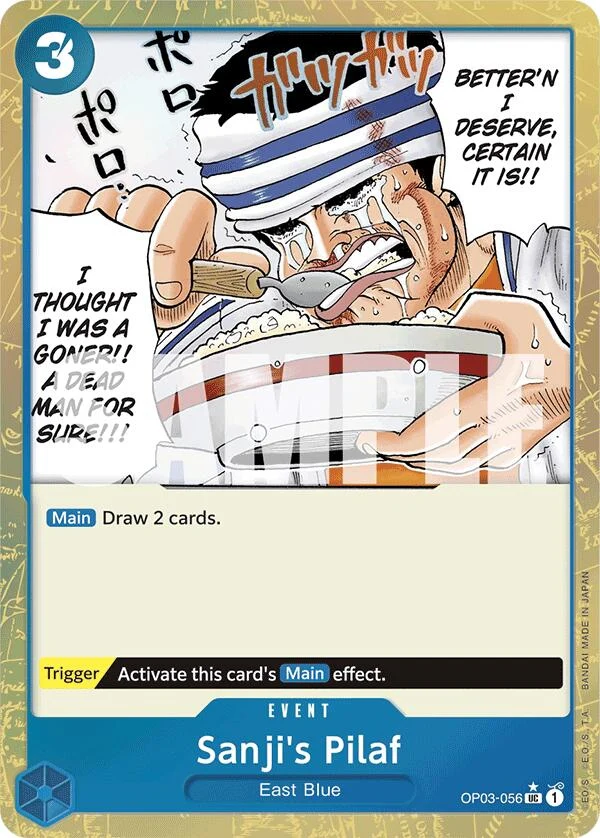 Sanji's Pilaf (Textured Foil) (OP03-056) (Premium Booster -The Best-)