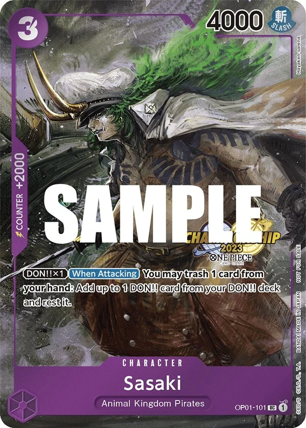 Sasaki (CS 2023 Event Pack Finalist Ver.) (OP01-101) (One Piece Promotion Cards)