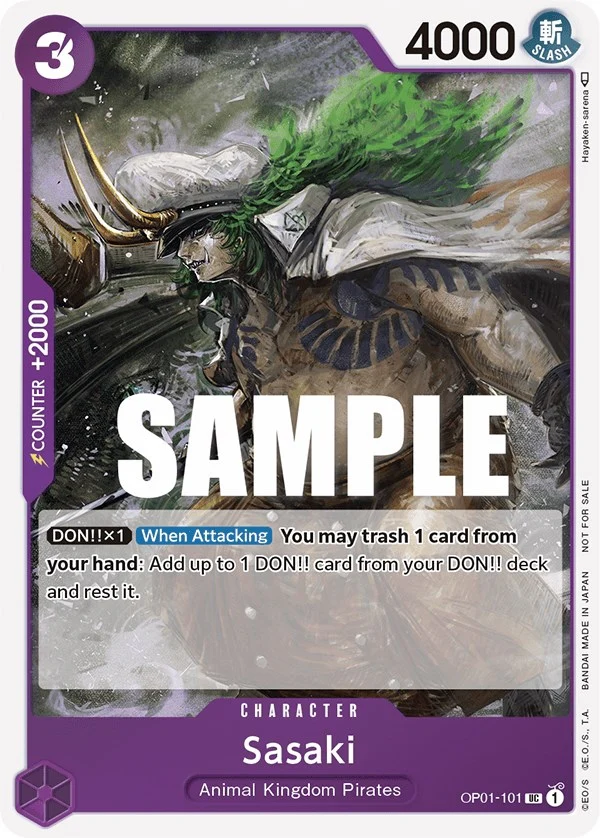 Sasaki (Event Pack Vol. 2) (OP01-101) (One Piece Promotion Cards)