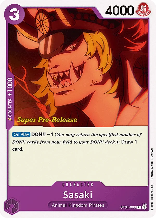 Sasaki (ST04-006) (Super Pre-Release Starter Deck 4: Animal Kingdom Pirates)