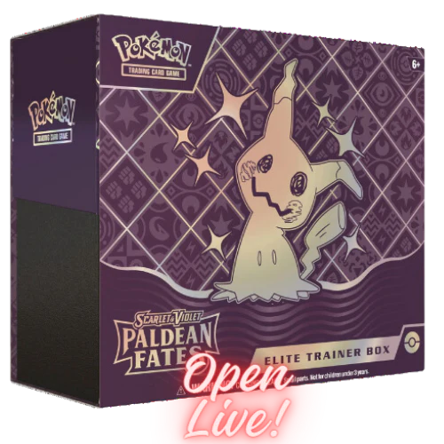 Scarlet & Violet: Paldean Fates - Elite Trainer Box (Live)
