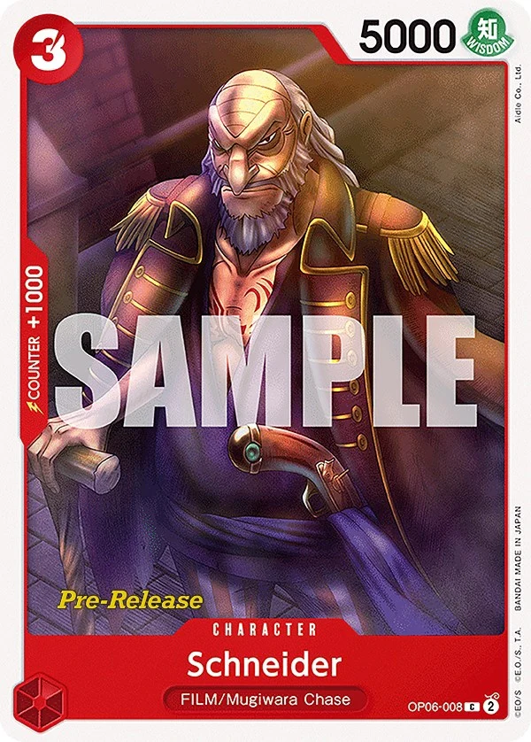 Schneider (OP06-008) (Wings of the Captain Pre-Release Cards)