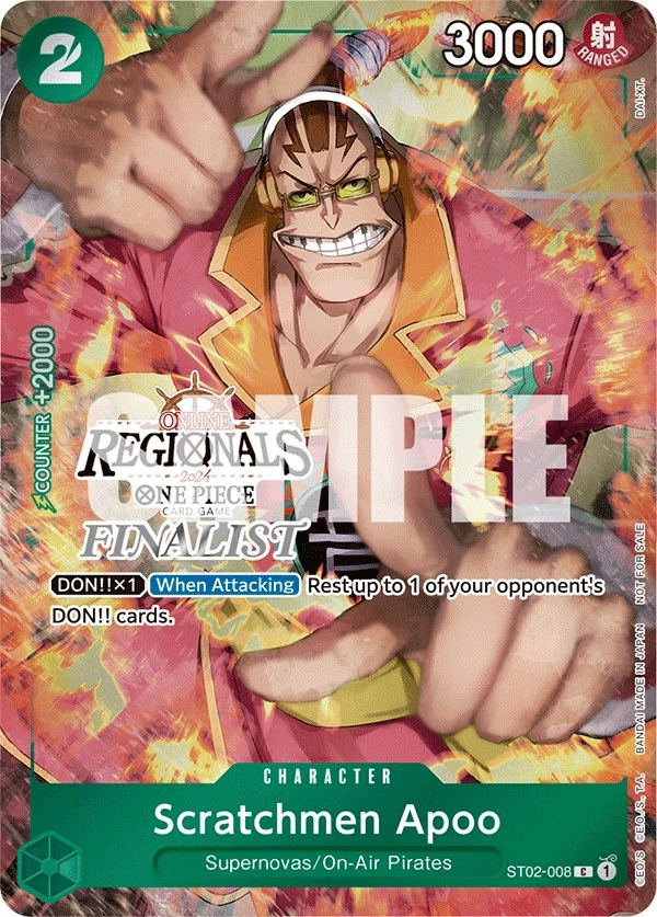Scratchmen Apoo (Online Regional 2024) [Finalist] (ST02-008) (One Piece Promotion Cards)