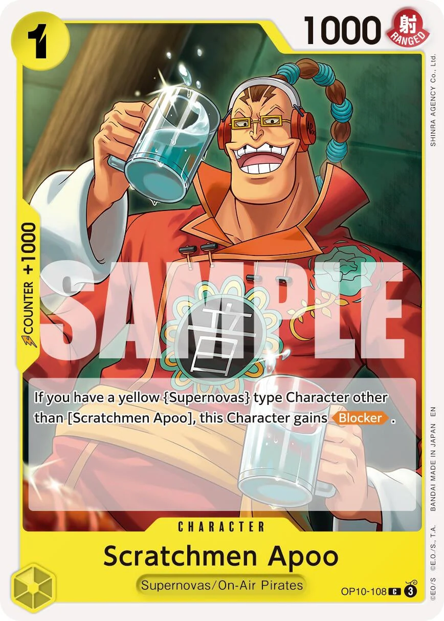 Scratchmen Apoo - OP10-108 (Reprint) (OP10-108) (Premium Booster -The Best- Vol. 2)