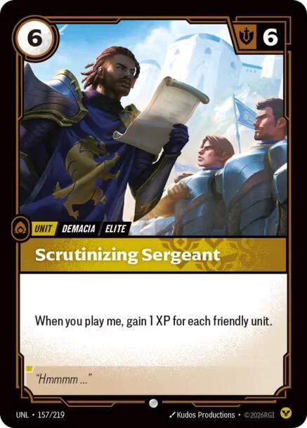 Scrutinizing Sergeant (157/219) (Unleashed)