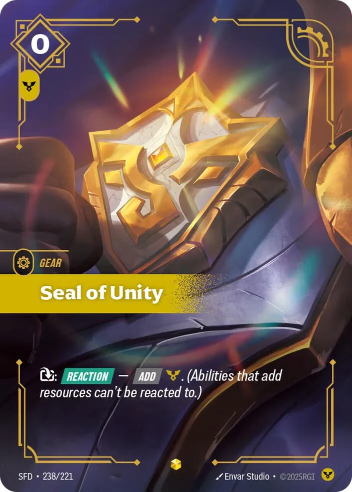 Seal of Unity (Overnumbered) (238/221) (Spiritforged)