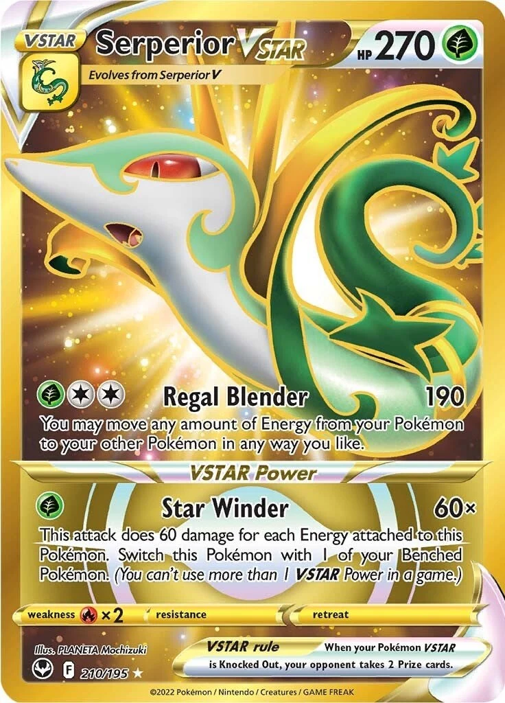 Serperior VSTAR (Secret) (210) (210/195) (SWSH12: Silver Tempest)