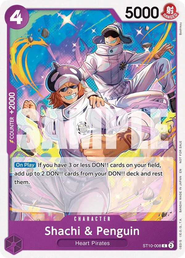 Shachi & Penguin (Tournament Pack 2025 Vol. 4) (ST10-008) (One Piece Promotion Cards)