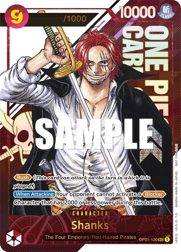 Shanks (Championship 2023) [Serial Number] (OP01-120) (One Piece Promotion Cards)