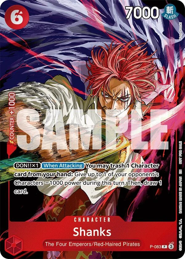 Shanks (Event Pack Vol. 6) (P-083) (One Piece Promotion Cards)