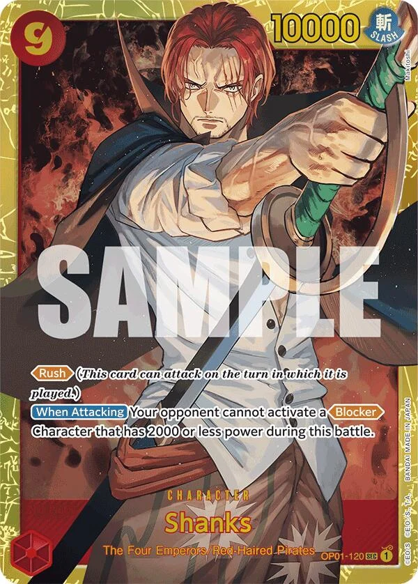 Shanks (OP01-120) (Reprint) (OP01-120) (Premium Booster -The Best-)