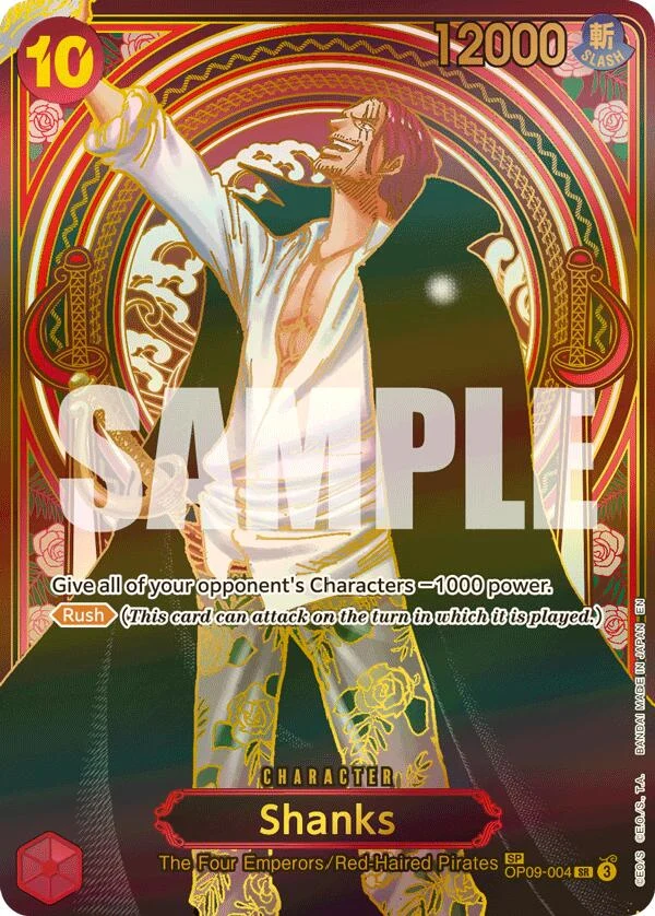 Shanks - OP09-004 (SP) (Gold) (OP09-004) (Carrying On His Will)