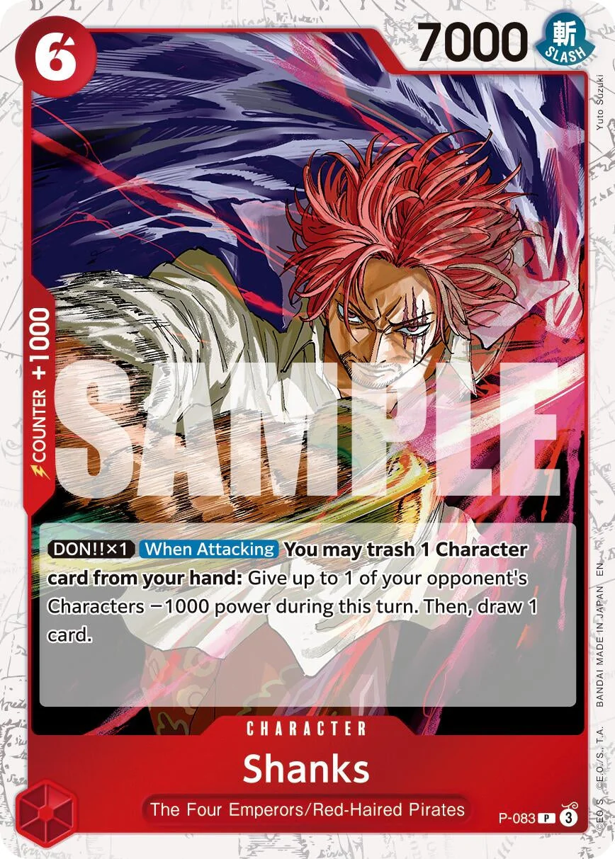 Shanks - P-083 (Pirate Foil) (P-083) (Premium Booster -The Best- Vol. 2)