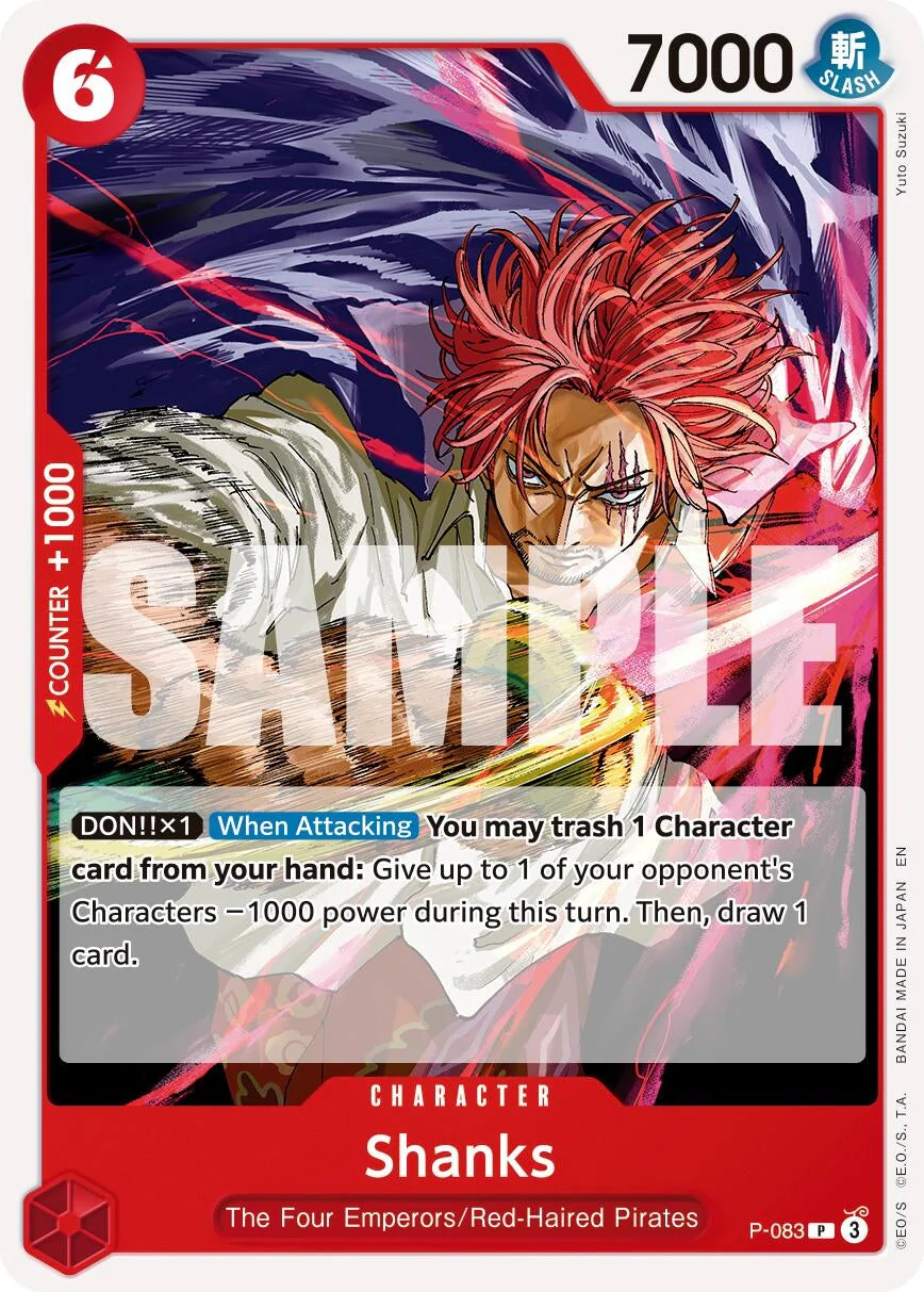 Shanks - P-083 (Reprint) (P-083) (Premium Booster -The Best- Vol. 2)