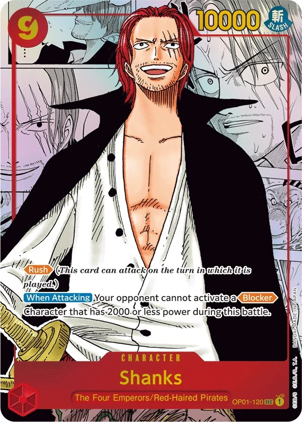 Shanks (Parallel) (Manga) (Alternate Art) (OP01-120) (Romance Dawn)