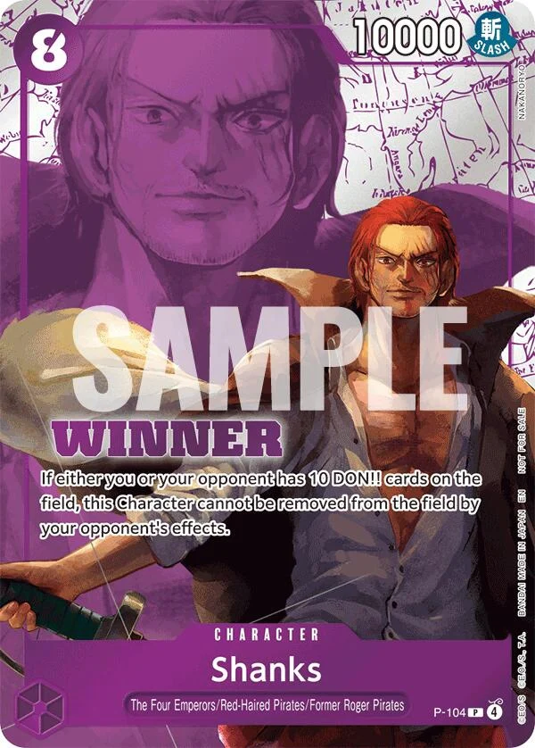 Shanks (Winner Pack 2026 Vol. 2) (P-104) (One Piece Promotion Cards)