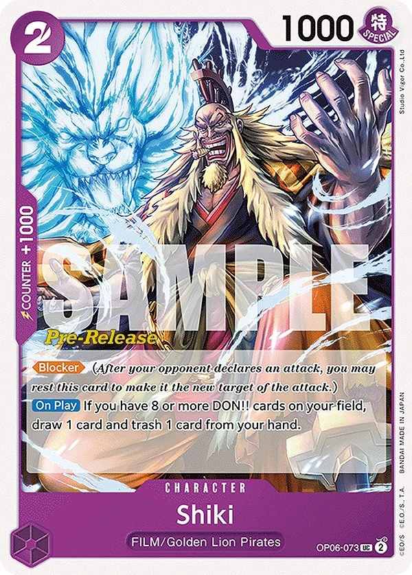 Shiki (OP06-073) (Wings of the Captain Pre-Release Cards)