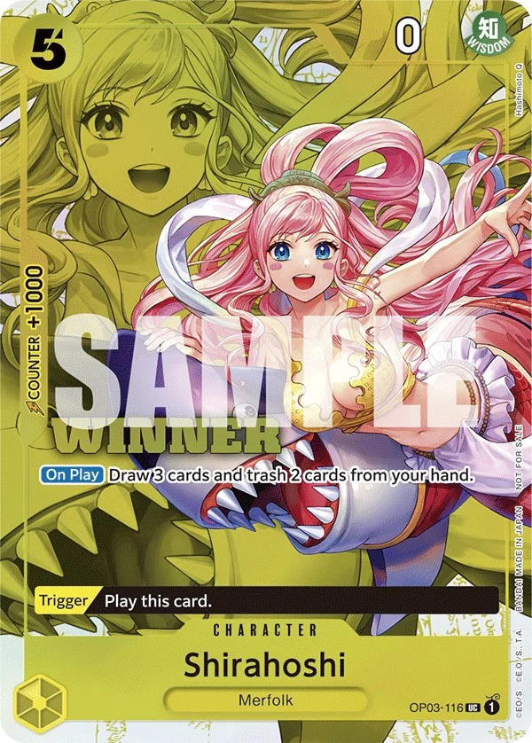 Shirahoshi (Winner Pack Vol. 6) (OP03-116) (One Piece Promotion Cards)