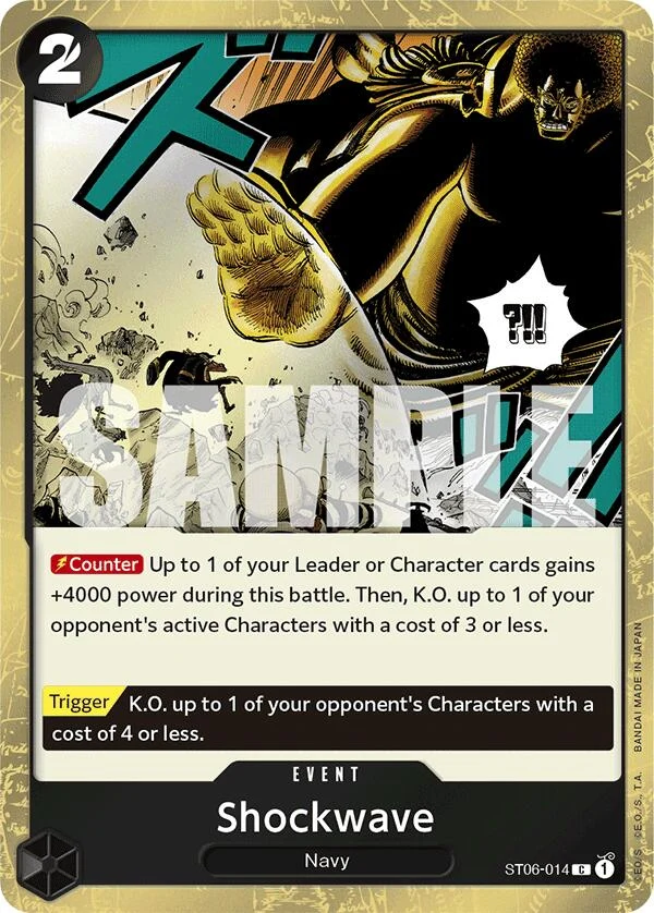 Shockwave (Jolly Roger Foil) (ST06-014) (Premium Booster -The Best-)
