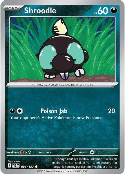 Shroodle (091/132) (ME01: Mega Evolution)