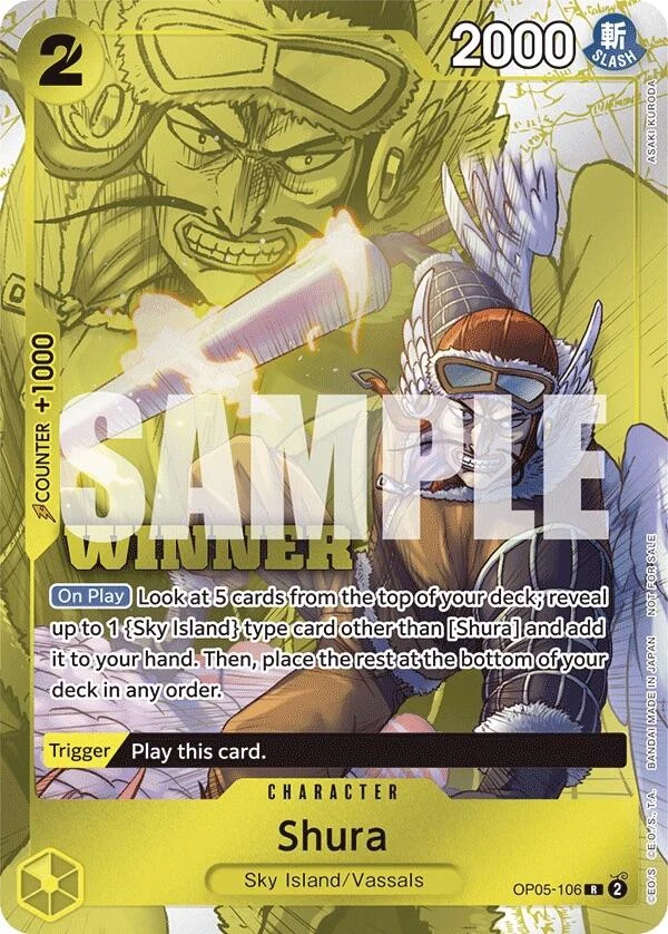 Shura (Winner Pack Vol. 7) (OP05-106) (One Piece Promotion Cards)