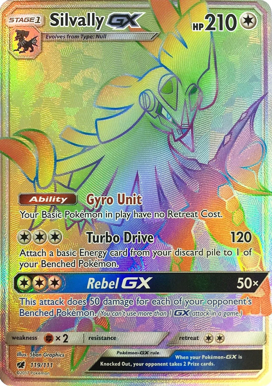 Silvally GX (Secret) (119/111) (SM - Crimson Invasion)