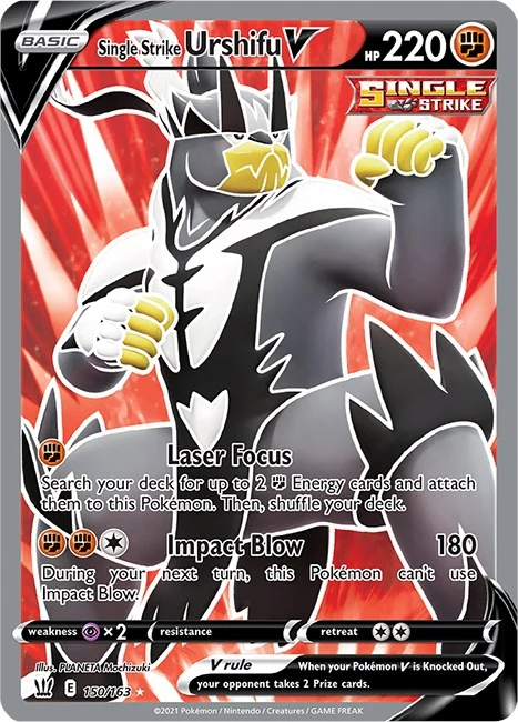 Single Strike Urshifu V (Full Art) (150/163) (SWSH05: Battle Styles)