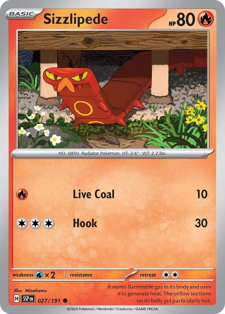 Sizzlipede (027/191) (SV08: Surging Sparks)