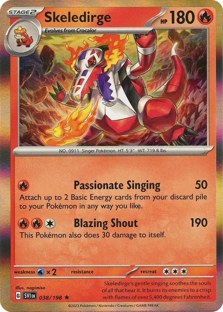 Skeledirge (038/198) (SV01: Scarlet & Violet Base Set)