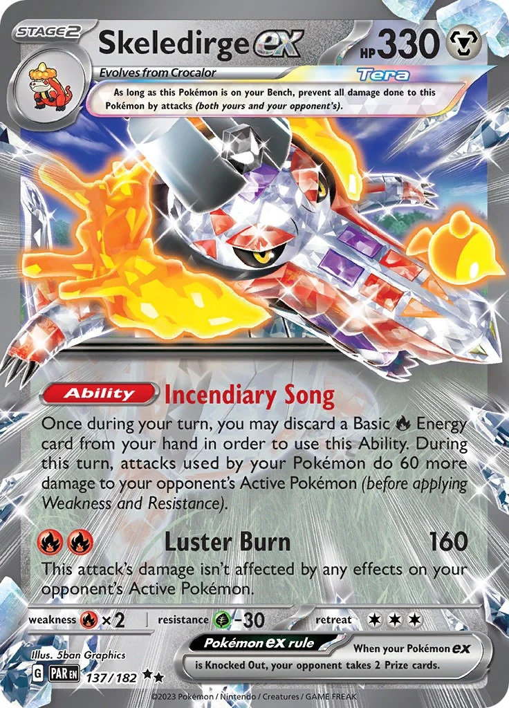 Skeledirge ex (137/182) (SV04: Paradox Rift)