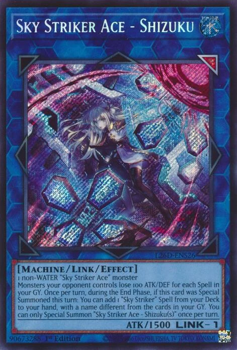 Sky Striker Ace - Shizuku (Alternate Art) (Secret Rare) (L26D-ENS26) (Legendary Modern Decks 2026)