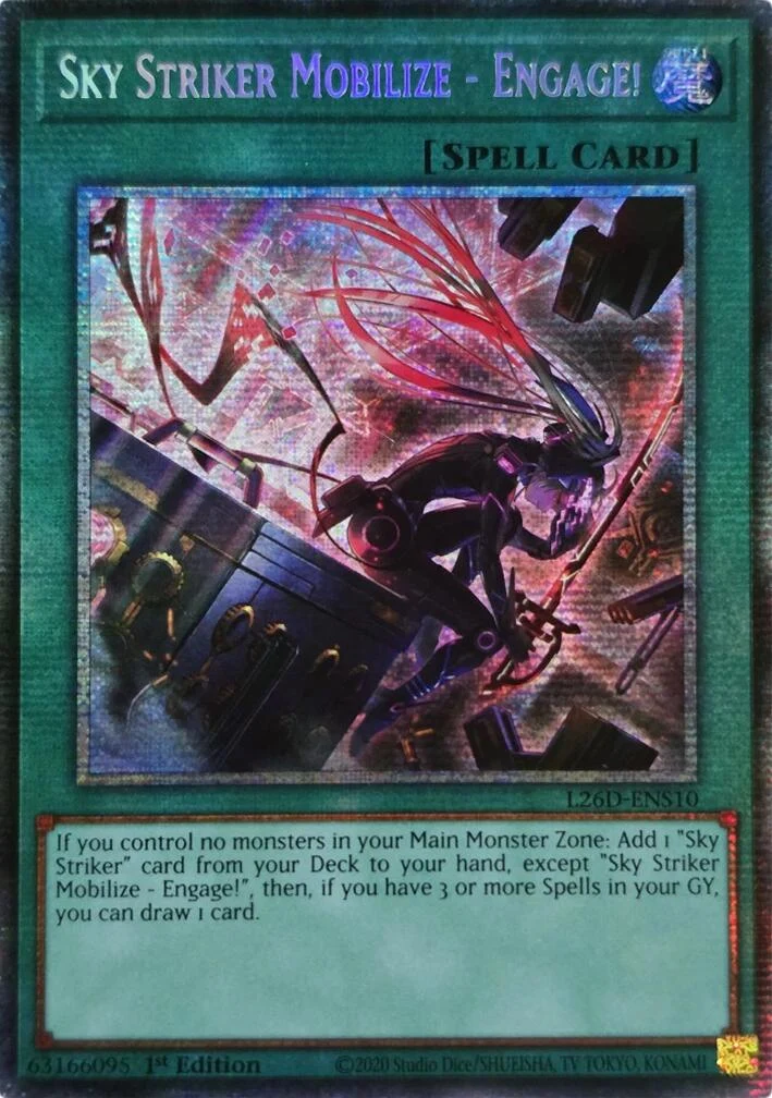 Sky Striker Mobilize - Engage! (Alternate Art) (Starlight Rare) (L26D-ENS10) (Legendary Modern Decks 2026)