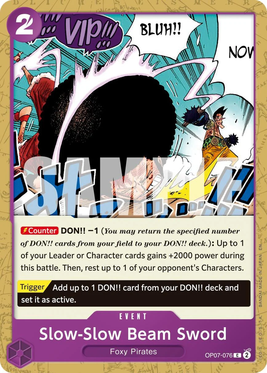 Slow-Slow Beam Sword (Reprint) (OP07-076) (Premium Booster -The Best- Vol. 2)