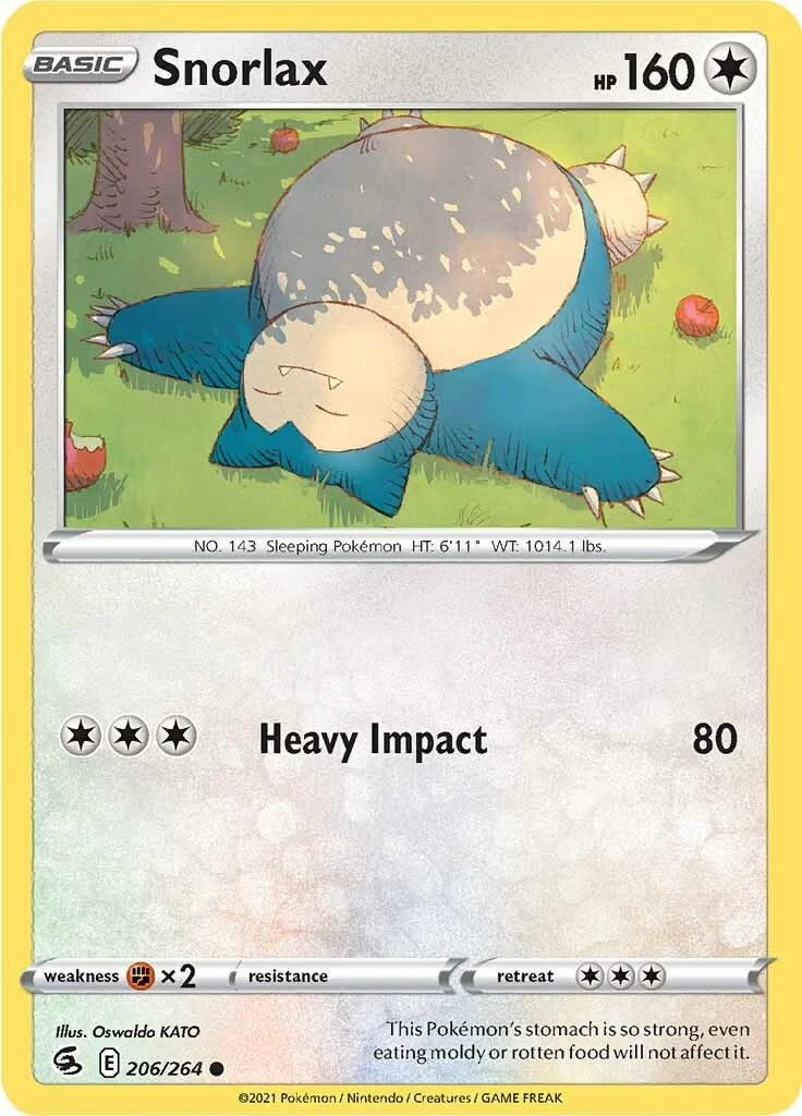 Snorlax (206/264) (SWSH08: Fusion Strike)
