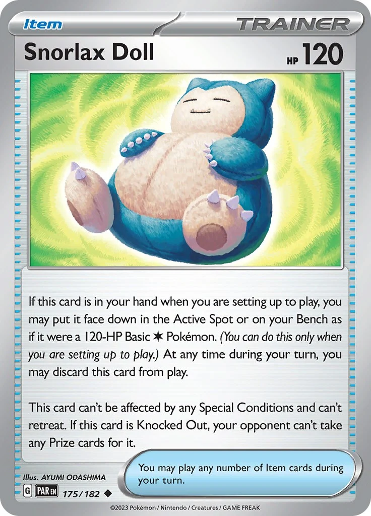 Snorlax Doll (175/182) (SV04: Paradox Rift)