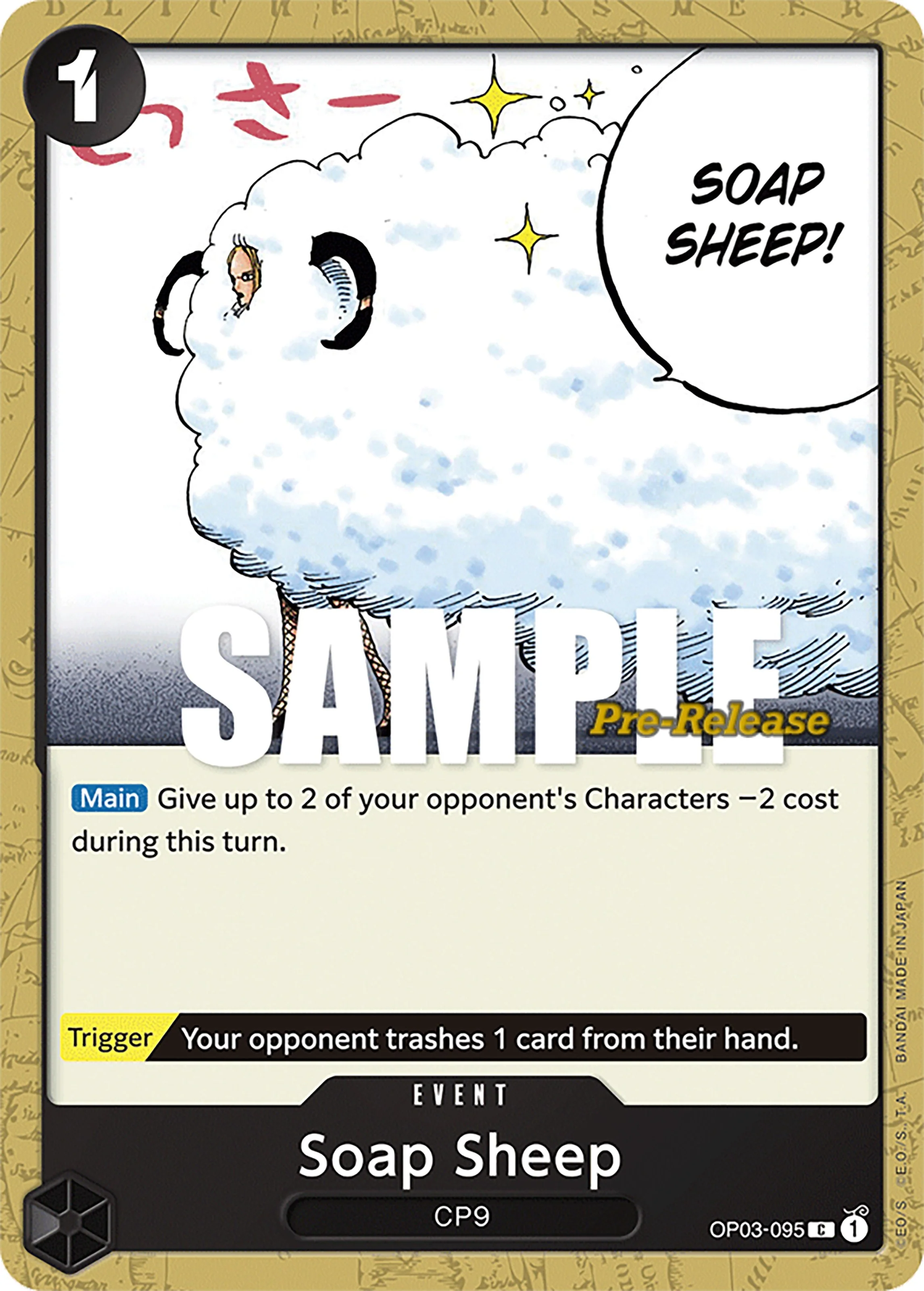 Soap Sheep (OP03-095) (Pillars of Strength Pre-Release Cards)