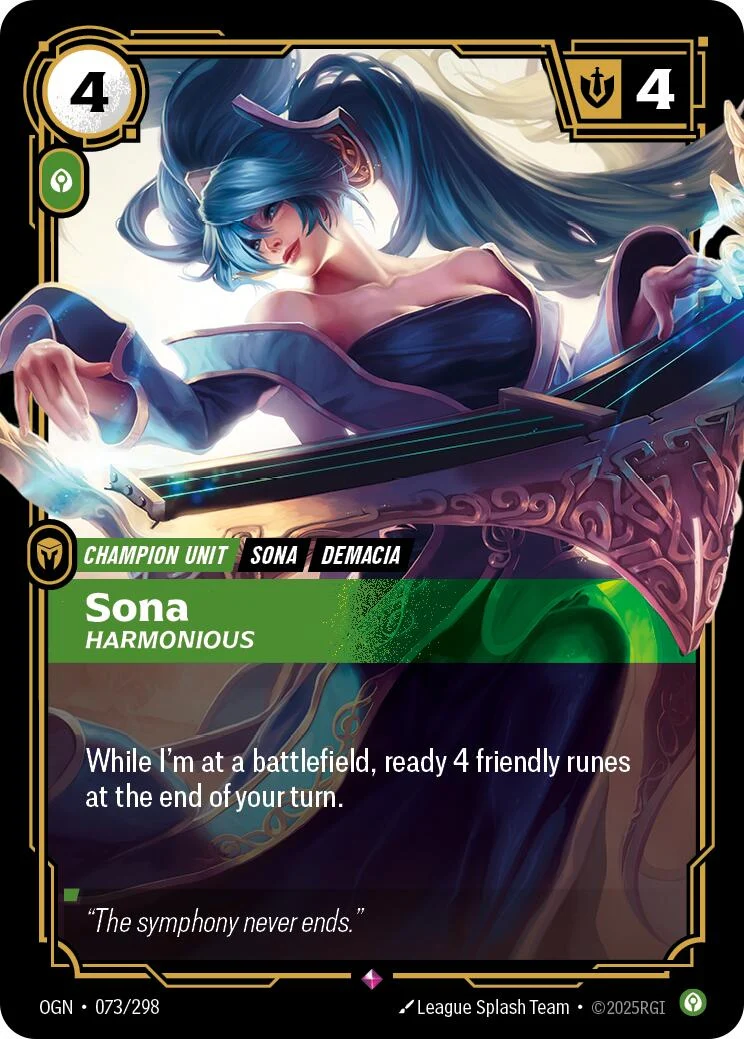 Sona - Harmonious (073/298) (Origins)