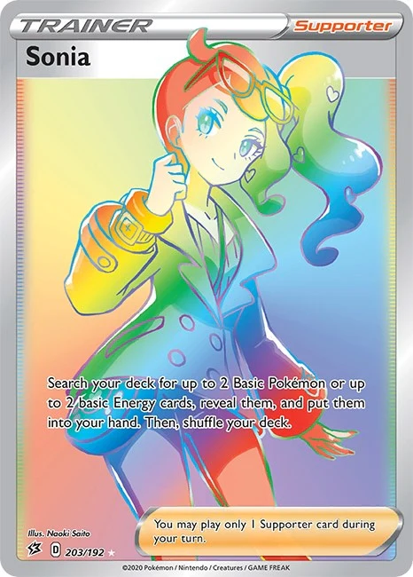 Sonia (Secret) (203/192) (SWSH02: Rebel Clash)