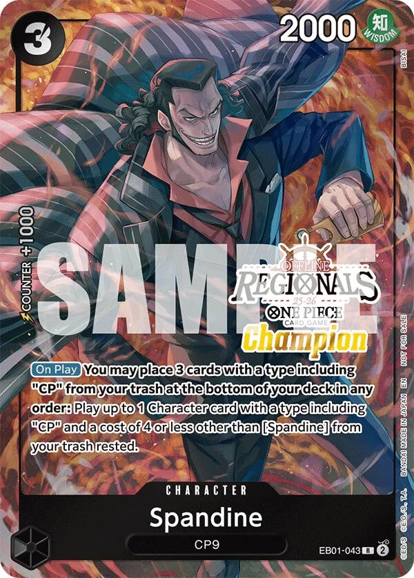 Spandine (Offline Regional Champion Card Set 2025 Vol.1) (EB01-043) (One Piece Promotion Cards)