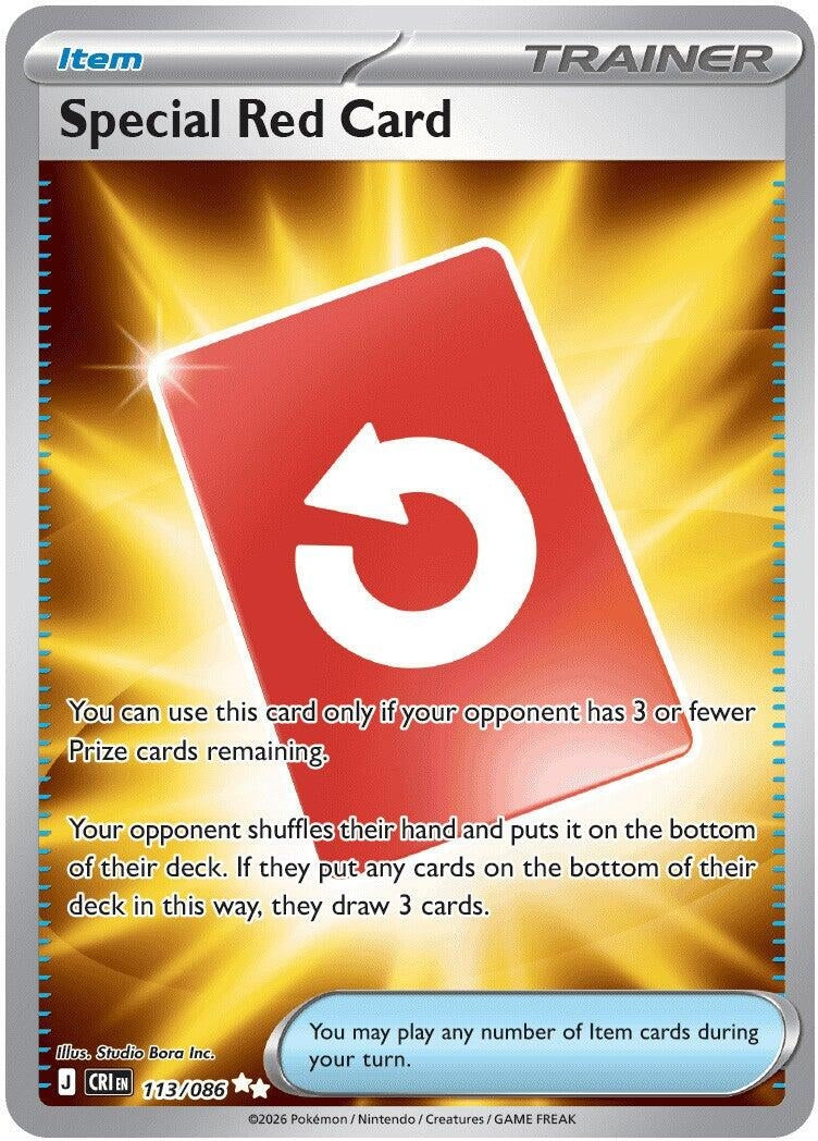Special Red Card (113/086) (ME04: Chaos Rising)