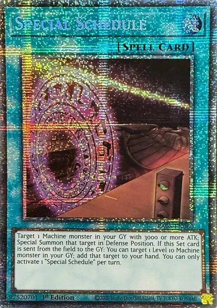 Special Schedule (Starlight Rare) (RA05-EN060) (Rarity Collection 5)