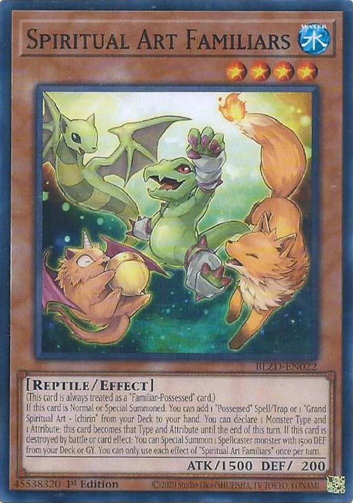 Spiritual Art Familiars (BLZD-EN022) (Blazing Dominion)