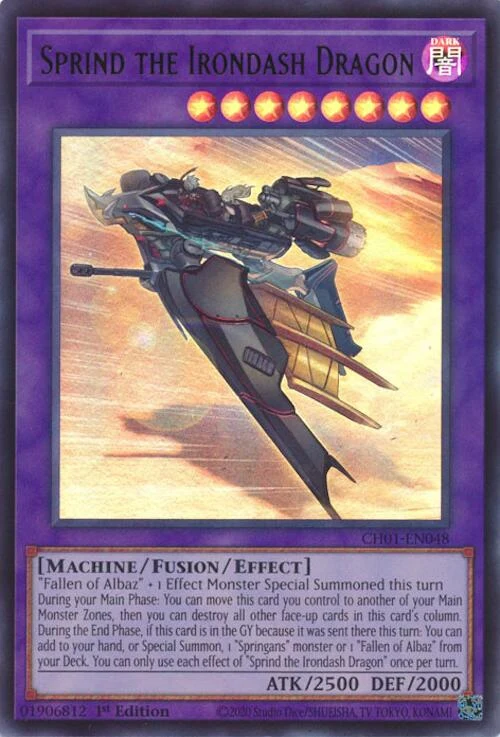 Sprind the Irondash Dragon (CH01-EN048) (THE CHRONICLES DECK: The Fallen & The Virtuous (All-Foil Edition))