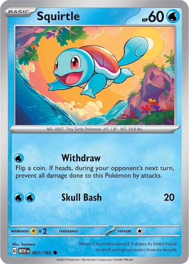 Squirtle (007/165) (SV: Scarlet & Violet 151)