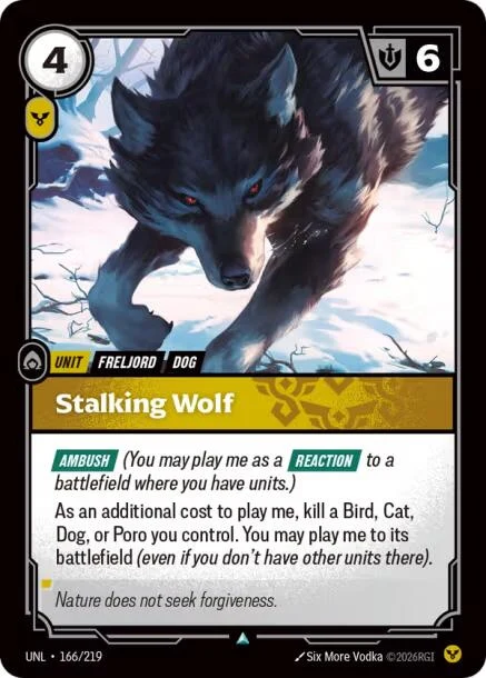 Stalking Wolf (166/219) (Unleashed)