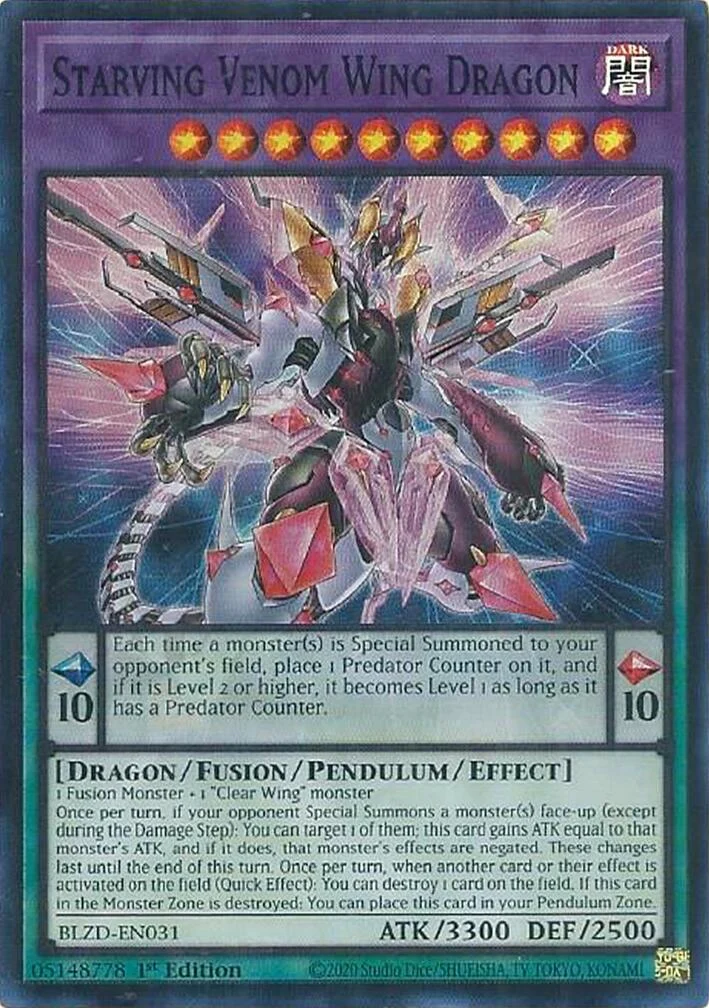 Starving Venom Wing Dragon (BLZD-EN031) (Blazing Dominion)