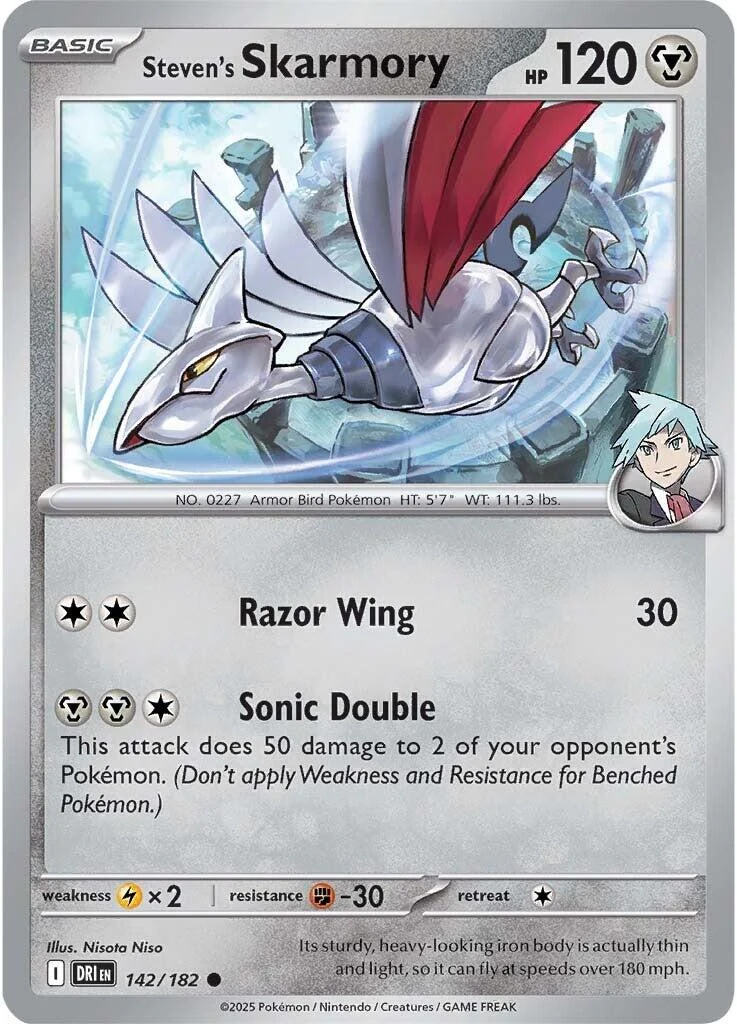 Steven's Skarmory (142/182) (SV10: Destined Rivals)