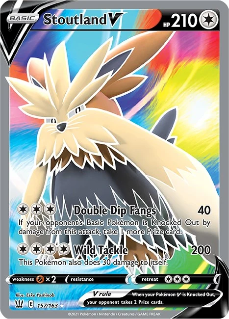 Stoutland V (Full Art) (157/163) (SWSH05: Battle Styles)