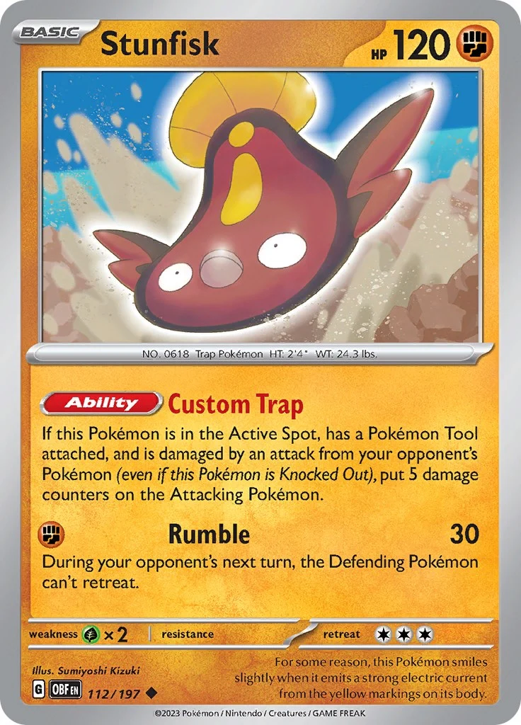 Stunfisk (112/197) (SV03: Obsidian Flames)
